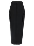 Gonna midi Rick Owens in lana nera