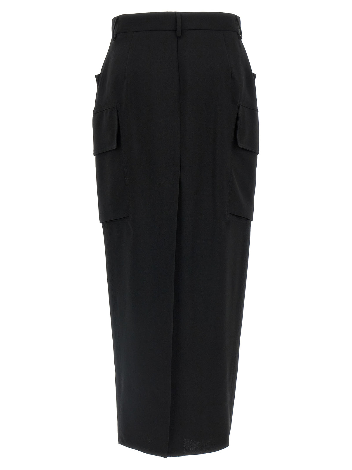 Gonna midi Rick Owens in lana nera