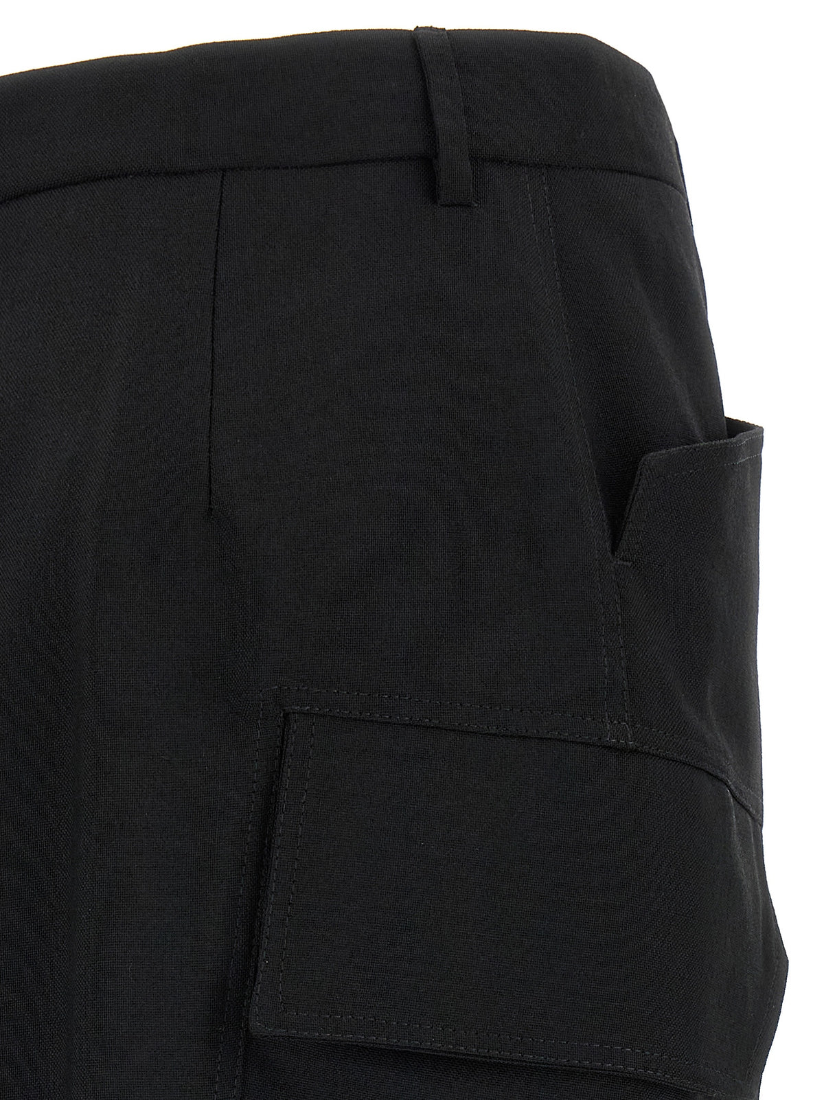 Gonna midi Rick Owens in lana nera