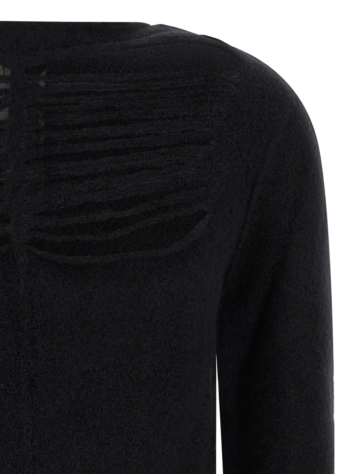 Cardigan in lana nero Rick Owens