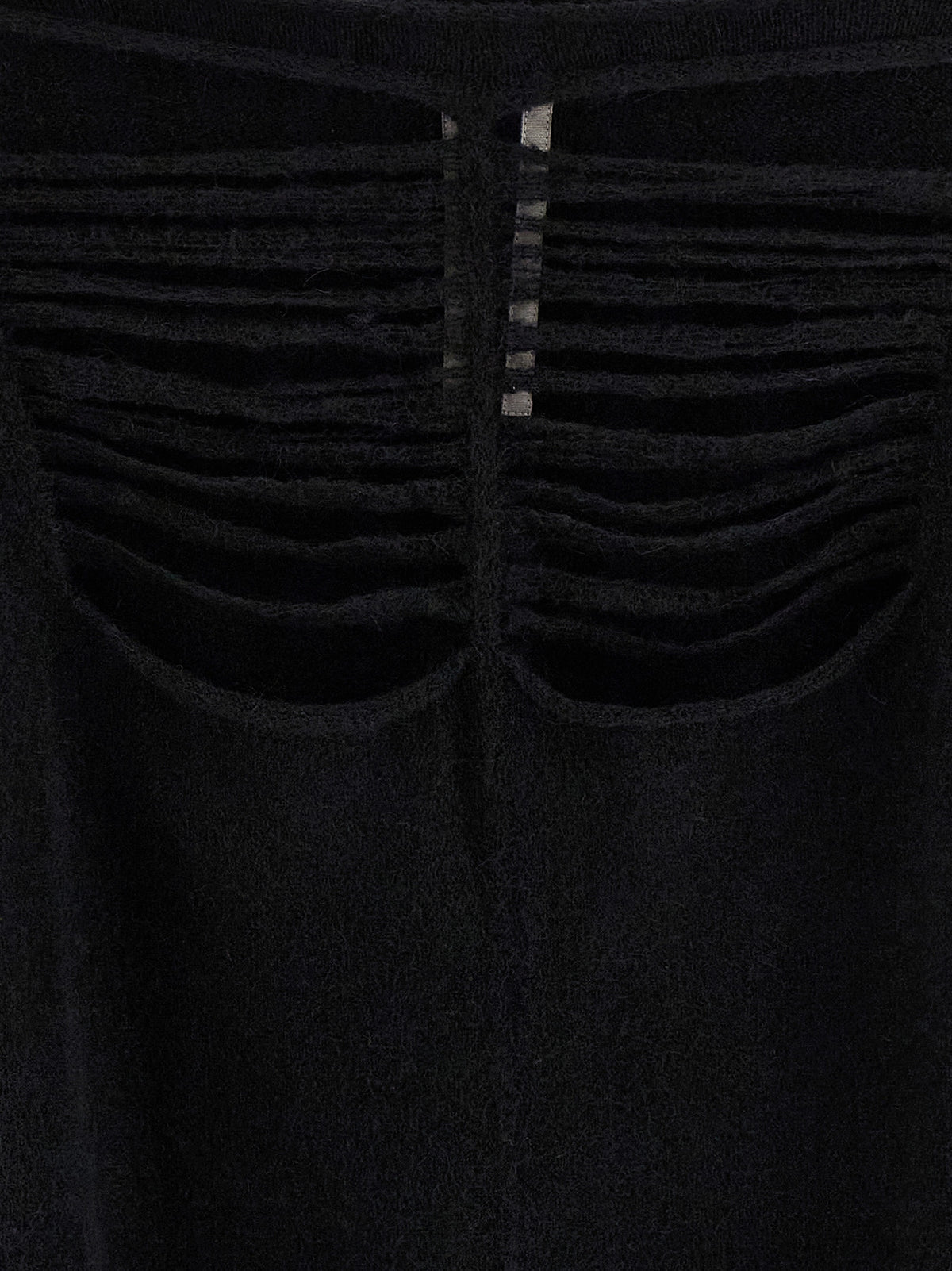 Cardigan in lana nero Rick Owens