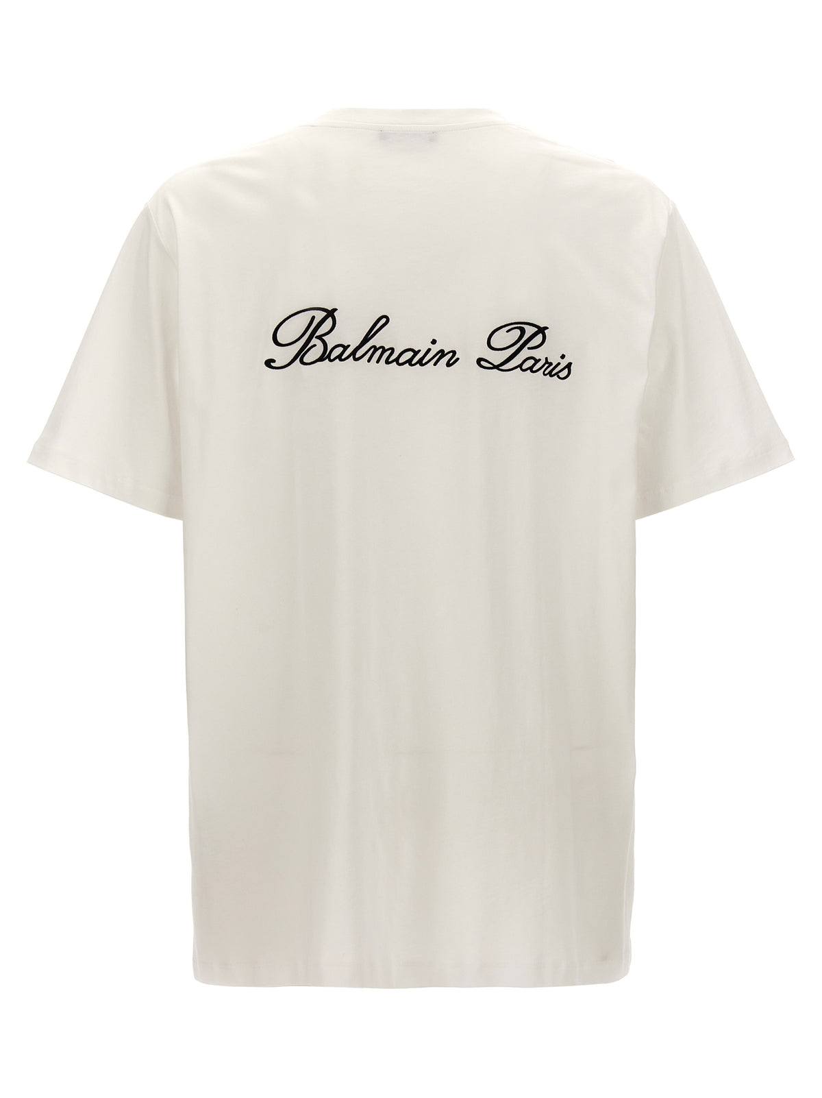 T-shirt Balmain bicolore in cotone