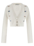 Gilet blanc en laine Alessandra Rich