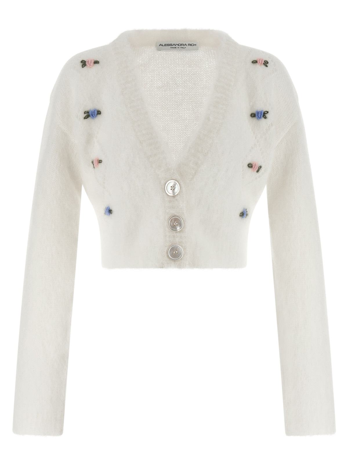 Gilet blanc en laine Alessandra Rich