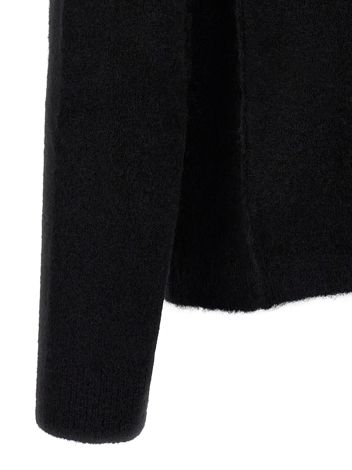 Cardigan in lana nero Rick Owens
