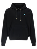 Sudadera negra con capucha y parche de Medusa de Versace