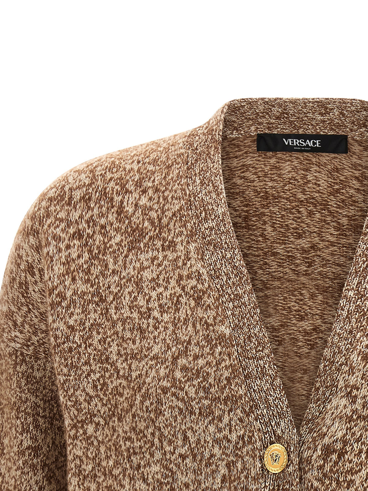 Versace Beige Maagdelijk Wollen Vest