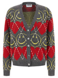 Moschino Multicolor-Strickjacke aus Wolle