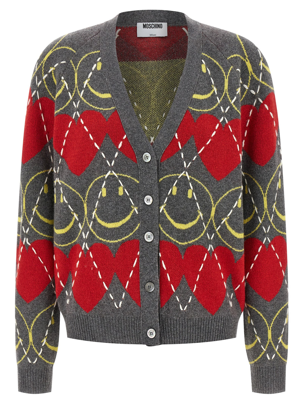 Moschino Meerkleurig Wollen Vest