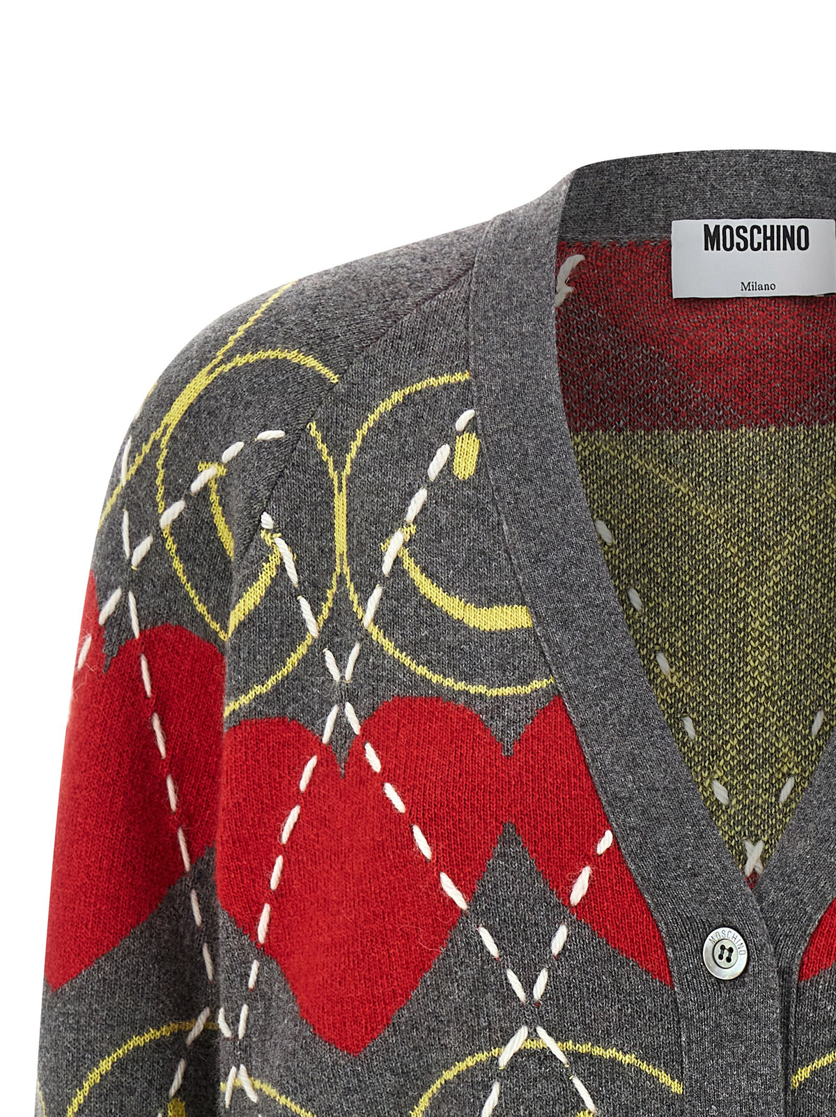 Moschino Meerkleurig Wollen Vest