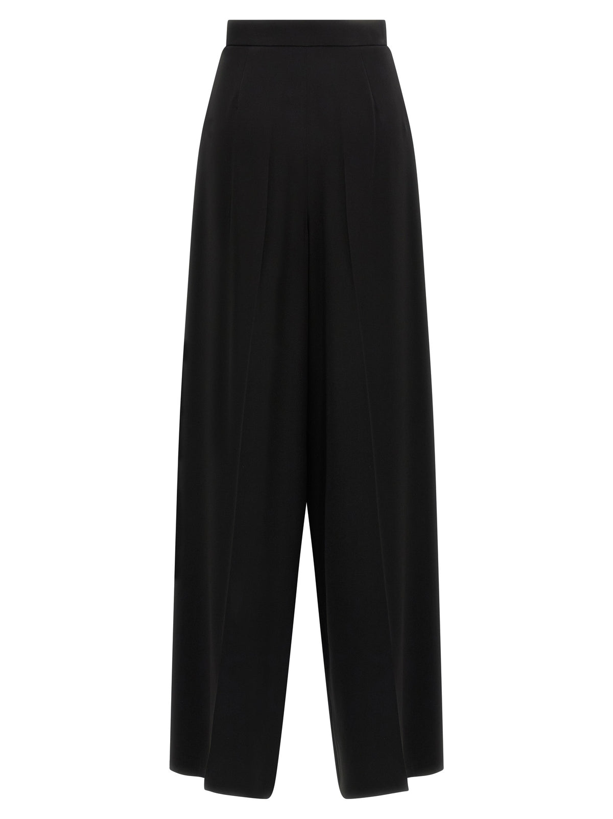 Max Mara Palazzo Broek Gelakt Zwart