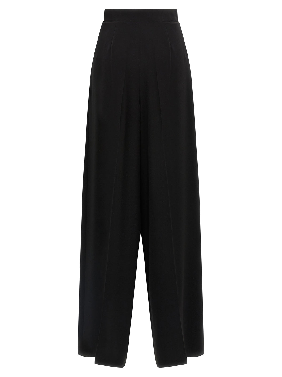 Max Mara Palazzo Broek Gelakt Zwart