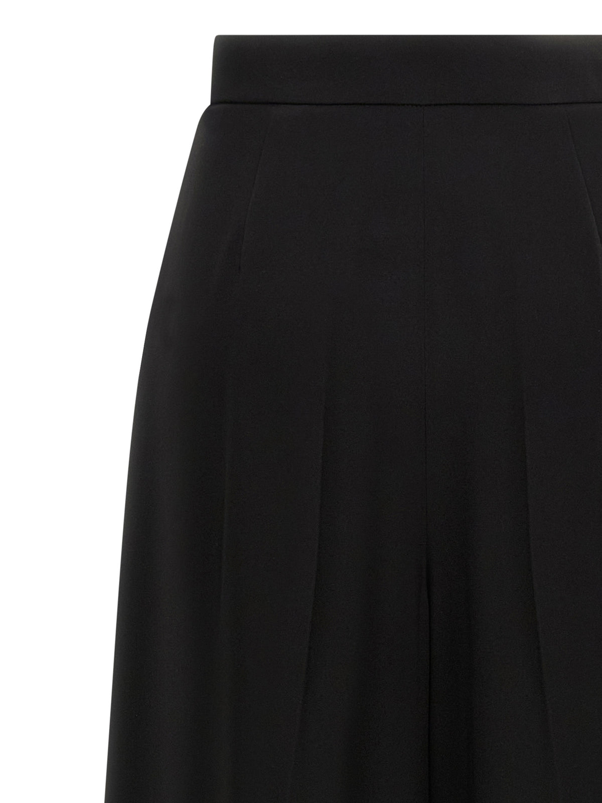 Max Mara Palazzo Broek Gelakt Zwart