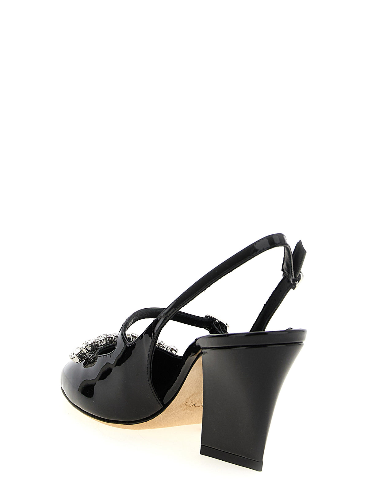 Décolleté Jimmy Choo in pelle nera con tacco medio