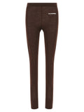 Jil Sander Bordeaux Polyester-Leggings
