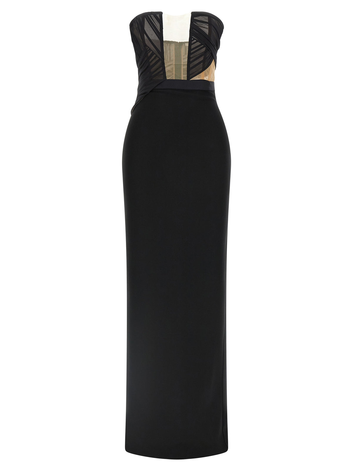 Vestido largo de viscosa negro Nensi Dojaka