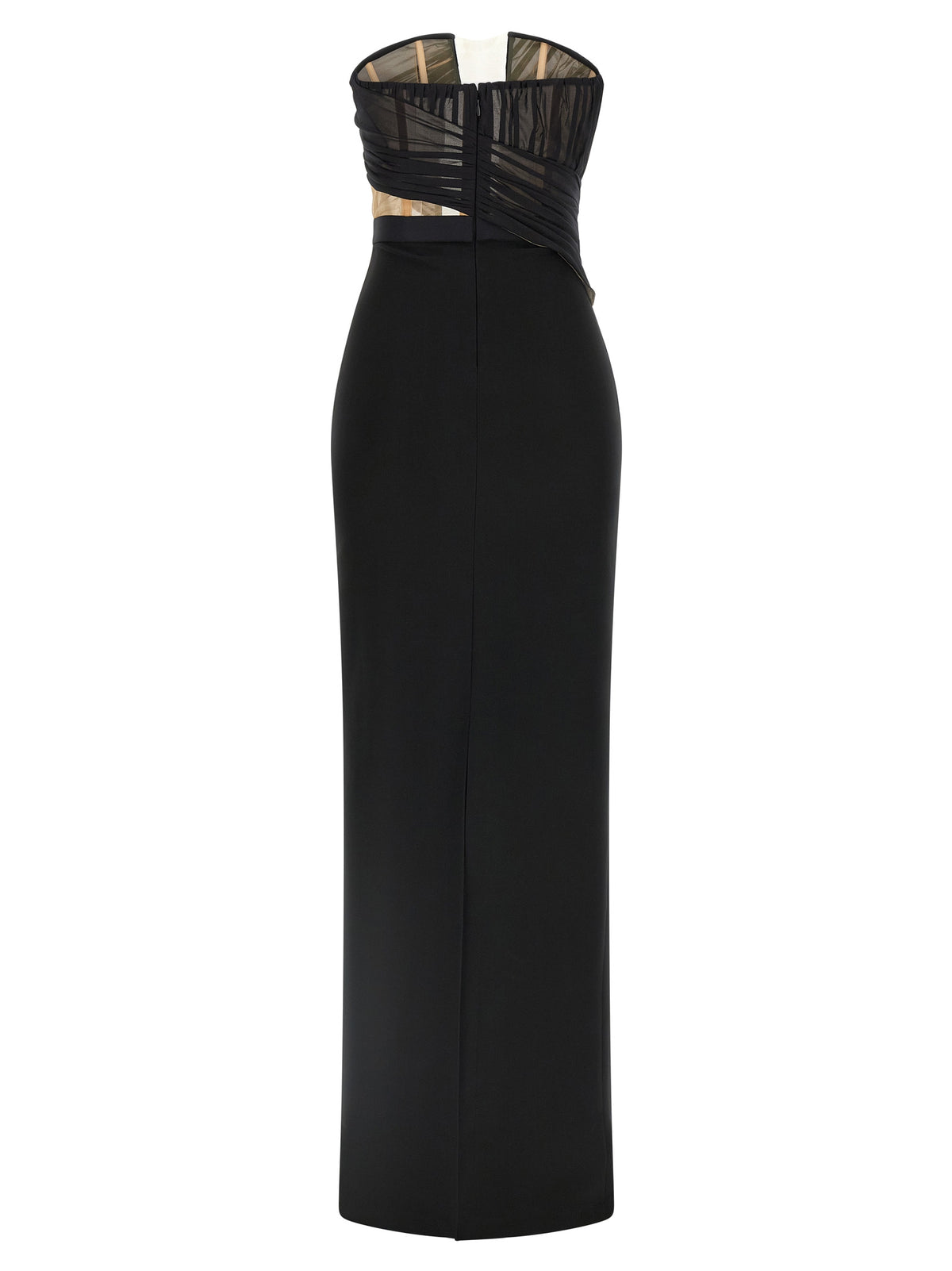 Vestido largo de viscosa negro Nensi Dojaka