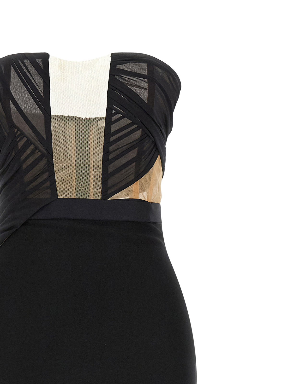 Vestido largo de viscosa negro Nensi Dojaka