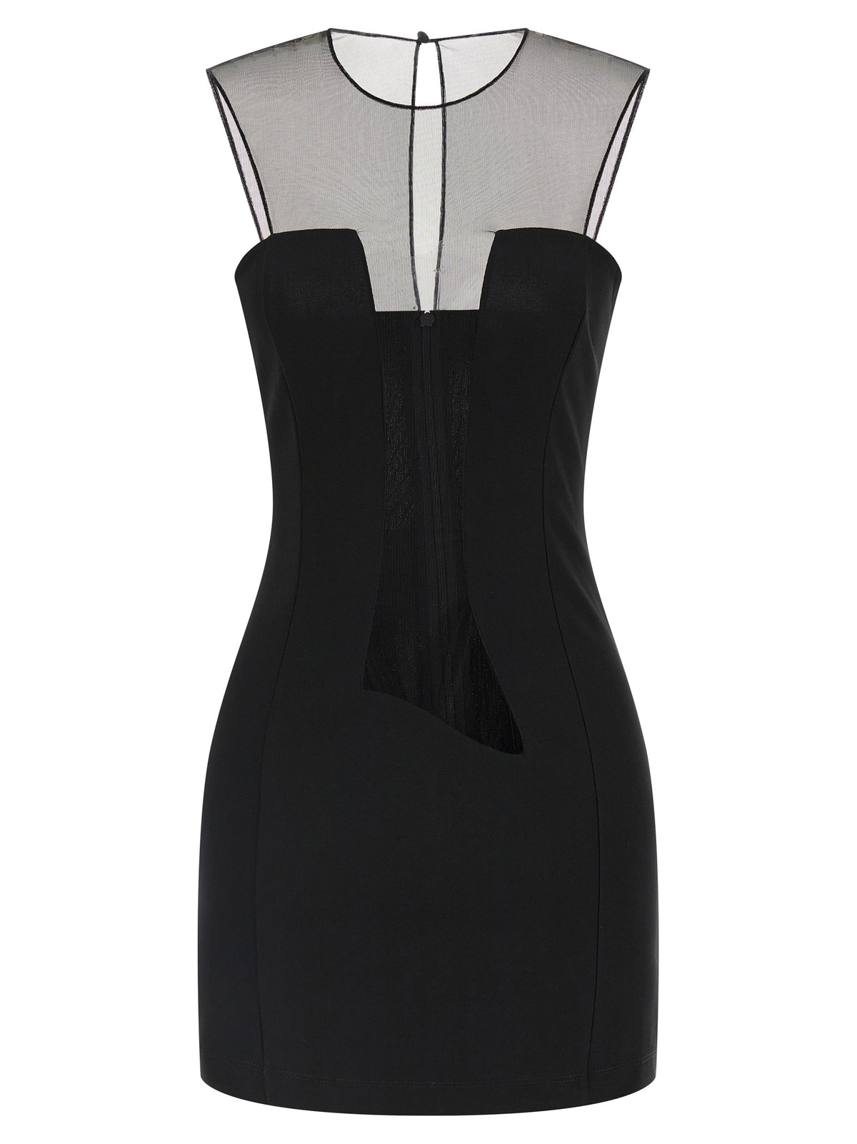 Nensi Dojaka Vestido Corto Negro de Viscosa