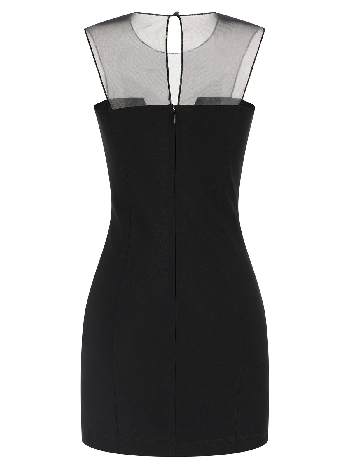 Nensi Dojaka Vestido Corto Negro de Viscosa