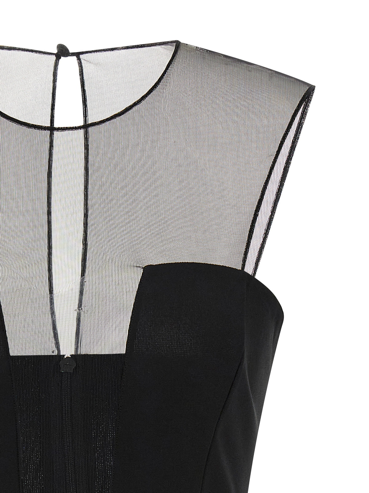 Nensi Dojaka Vestido Corto Negro de Viscosa