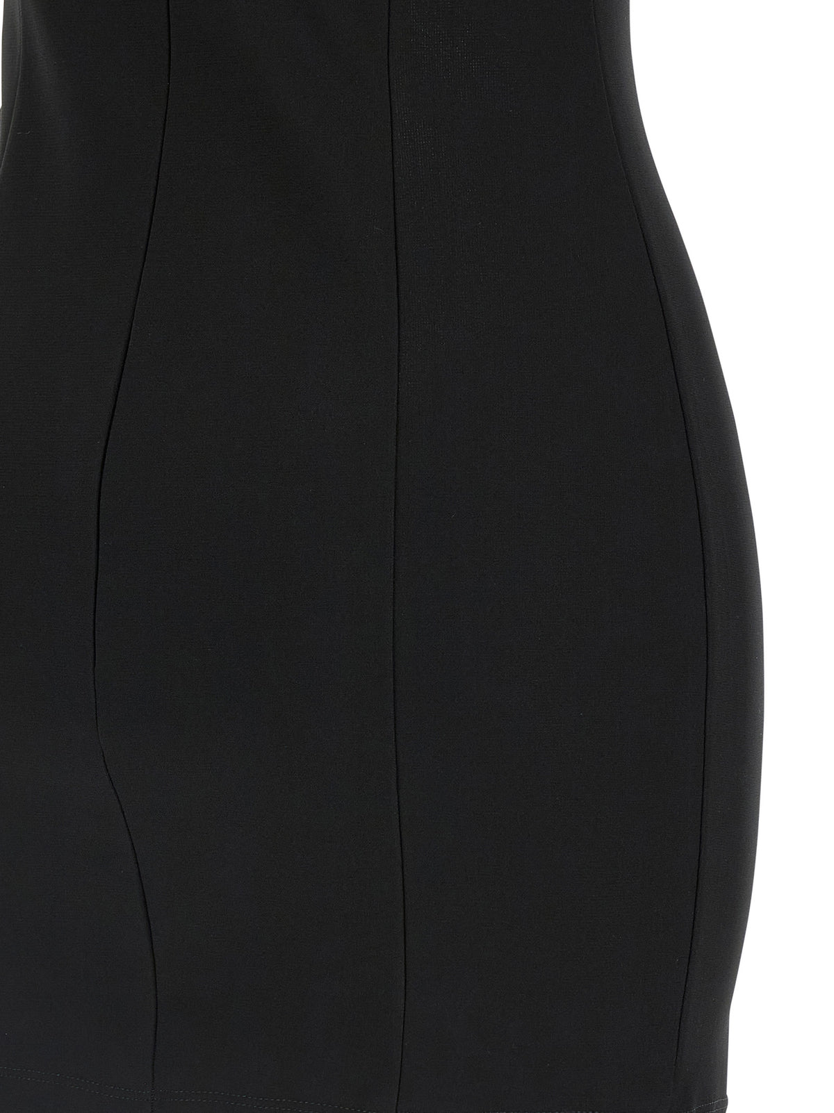 Nensi Dojaka Vestido Corto Negro de Viscosa