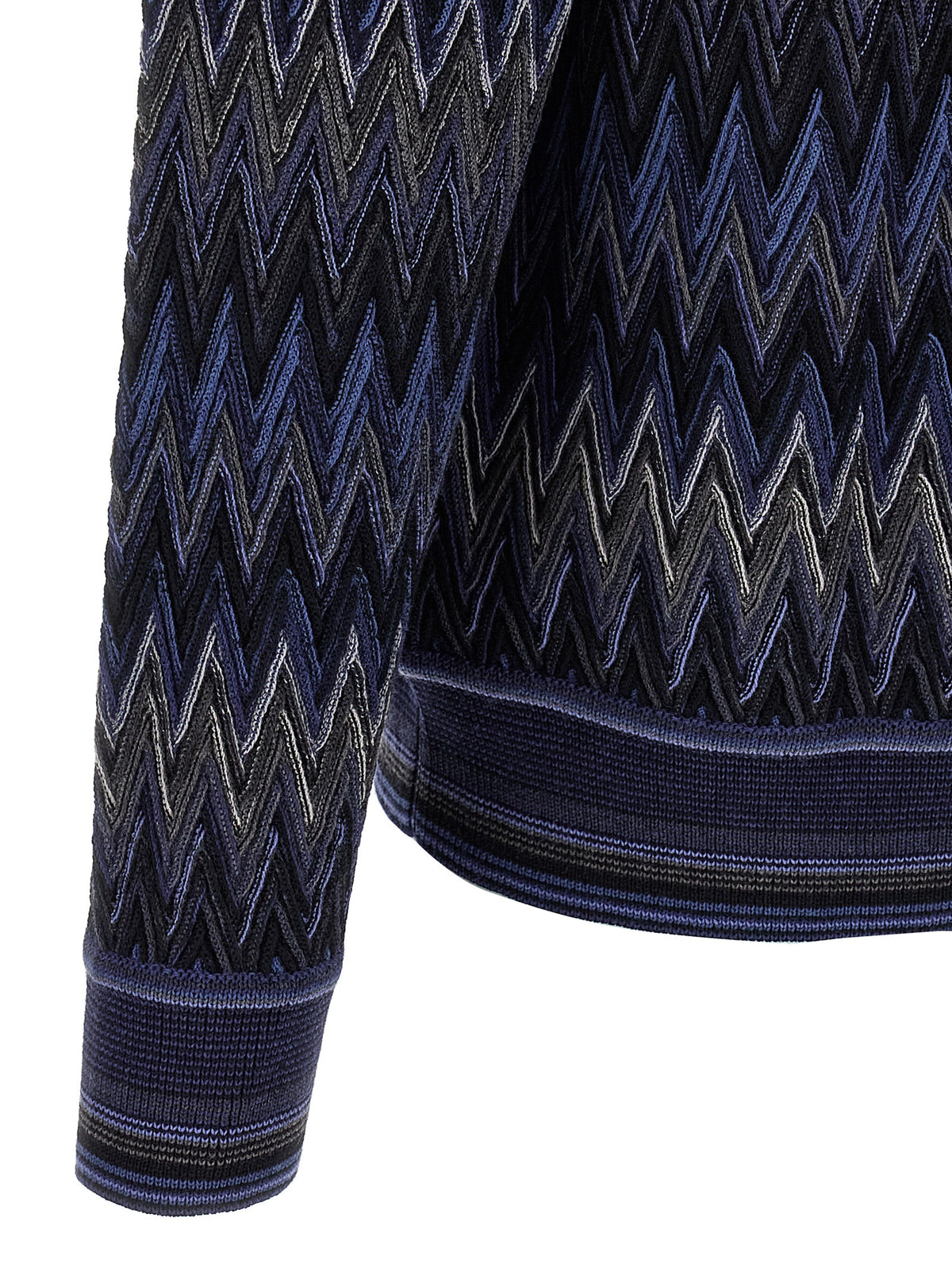 Cardigan Missoni in lana blu