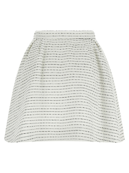 Alessandra Rich Minirock Bianca aus Tweed