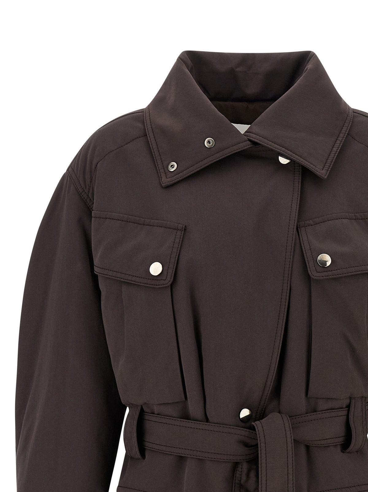 Il parka Andamane marrone in poliestere