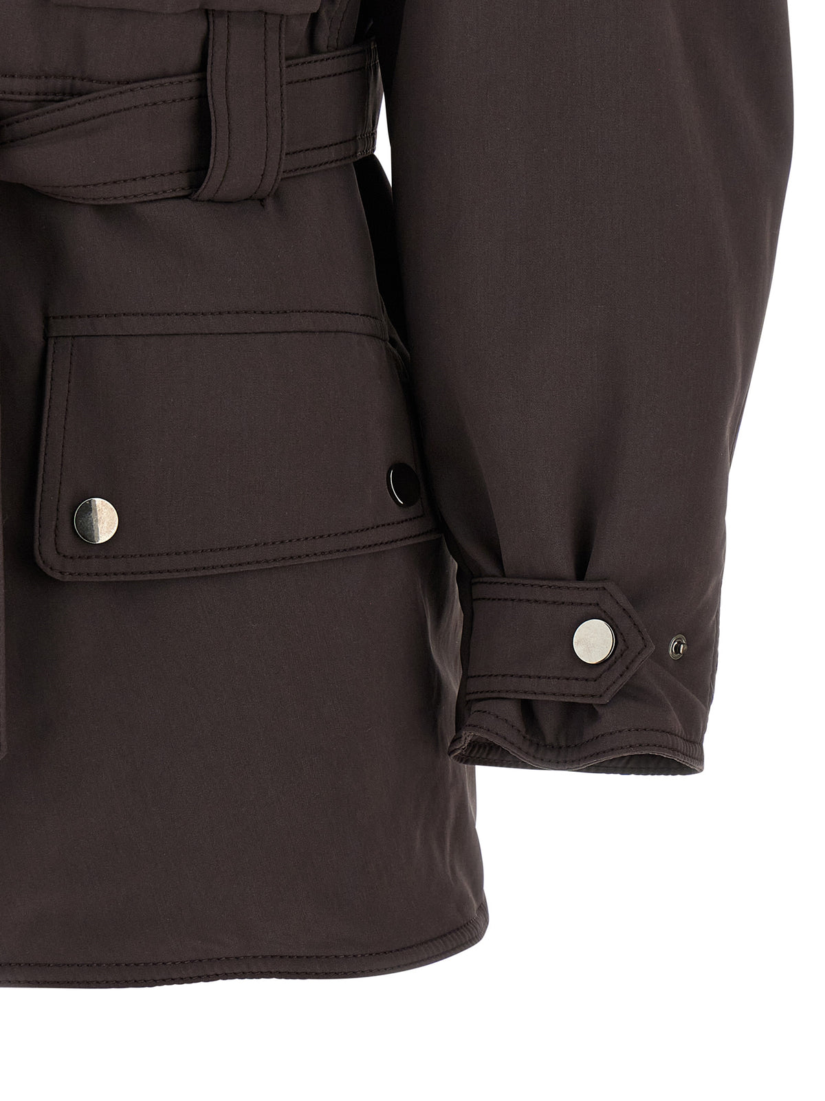 Il parka Andamane marrone in poliestere