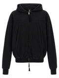 Thom Krom Sudadera Negra con Capucha y Cremallera