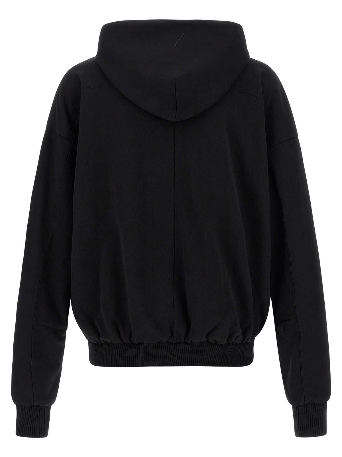 Thom Krom Sudadera Negra con Capucha y Cremallera