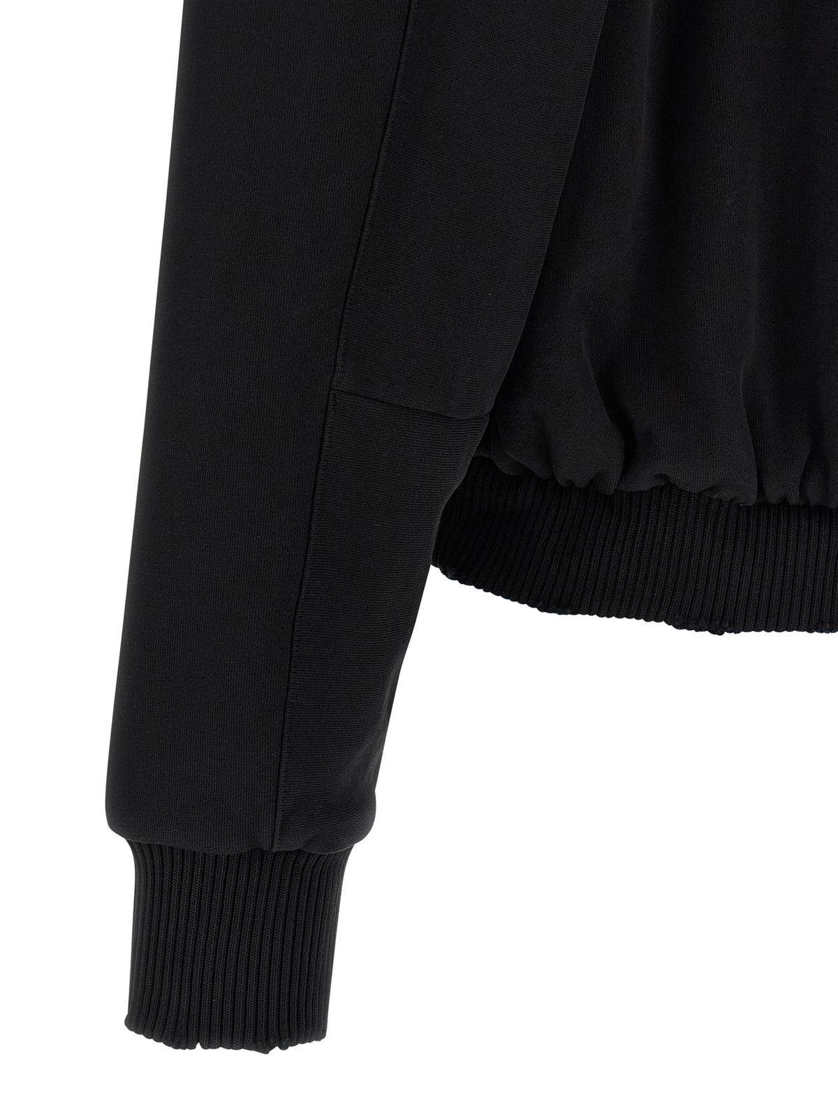Thom Krom Sudadera Negra con Capucha y Cremallera
