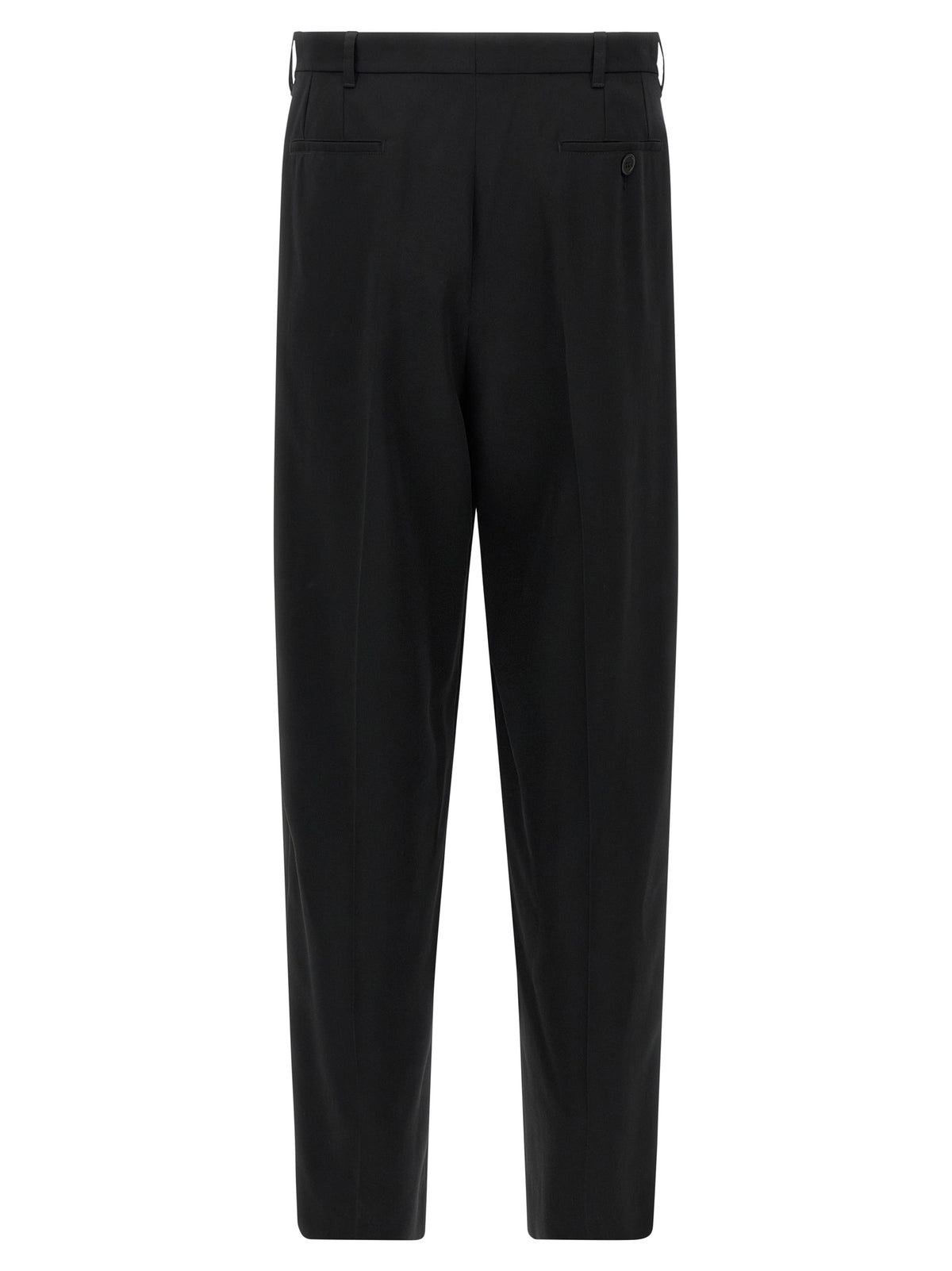Pantaloni classici Marni in lana vergine nera