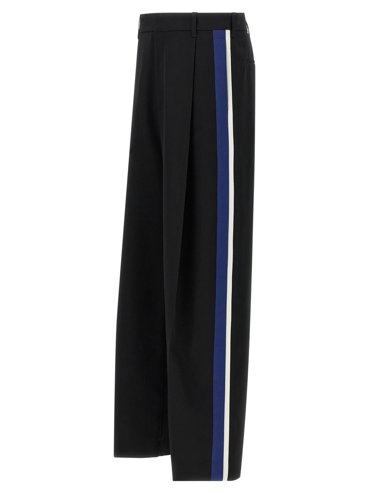 Pantaloni classici Marni in lana vergine nera