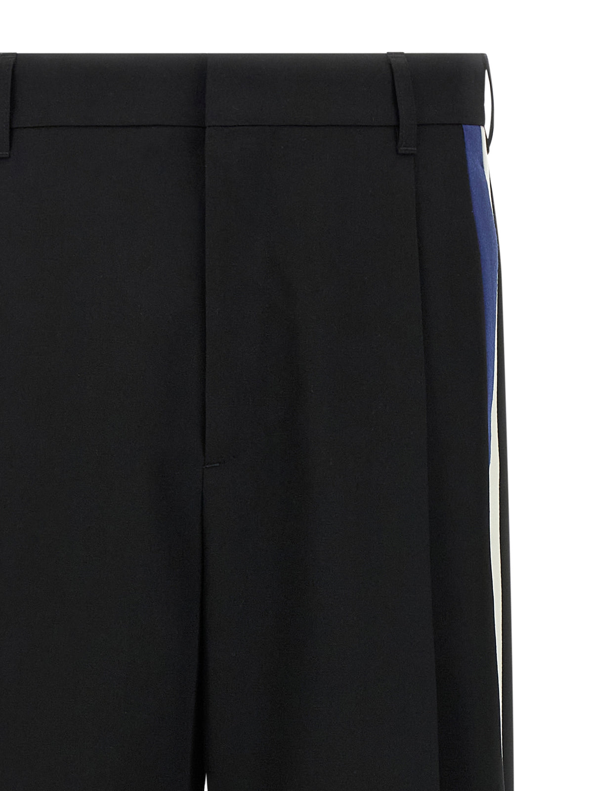 Pantaloni classici Marni in lana vergine nera
