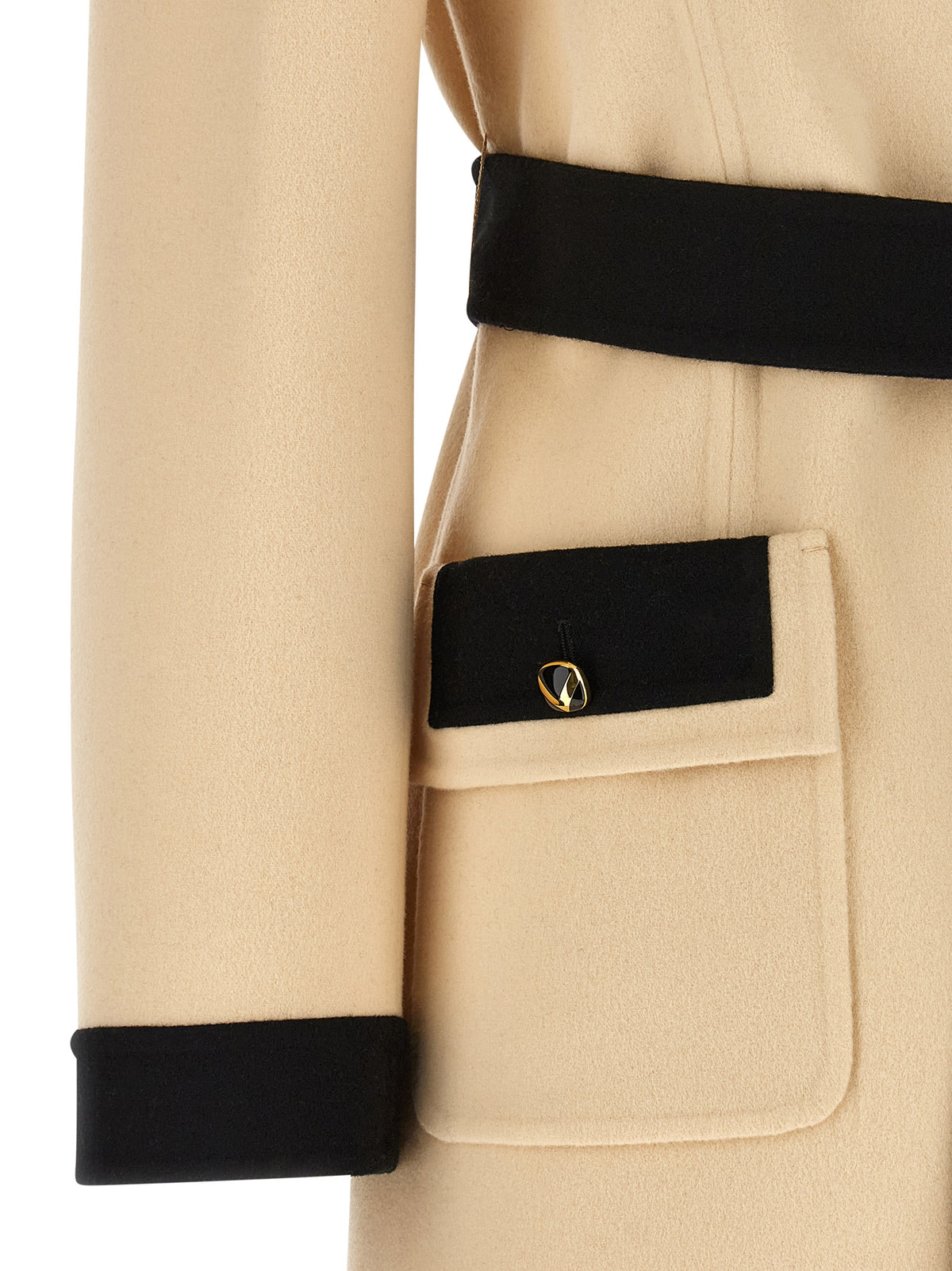 Cappotto Valentino Garavani beige in lana vergine
