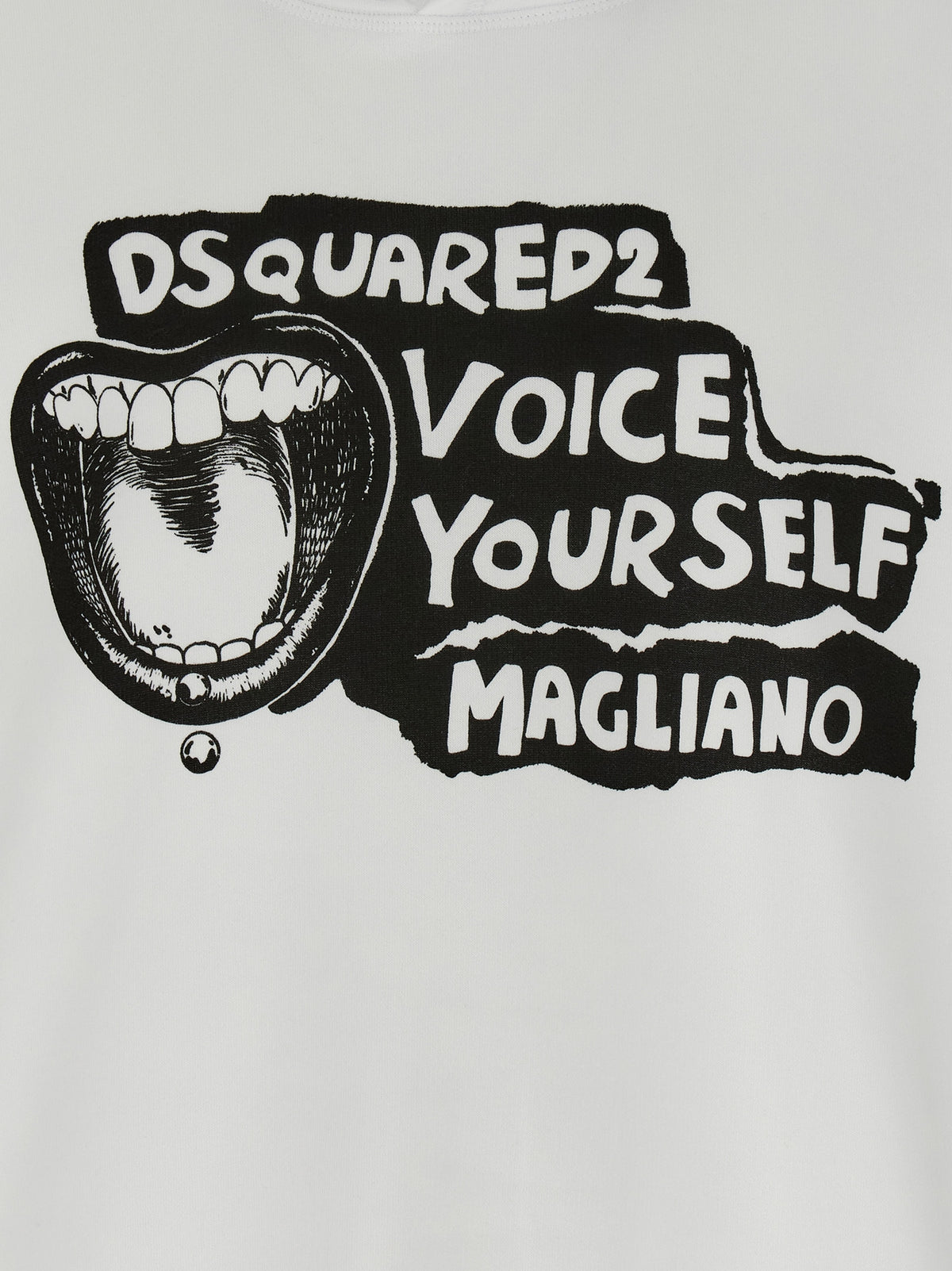 Felpa Bicolore in Cotone Dsquared²