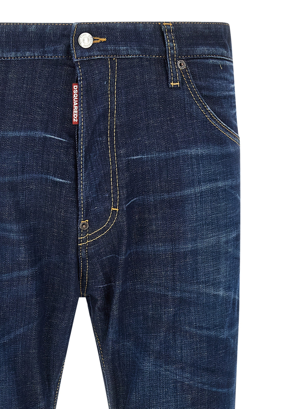 Jeans Dsquared² dritti in cotone blu
