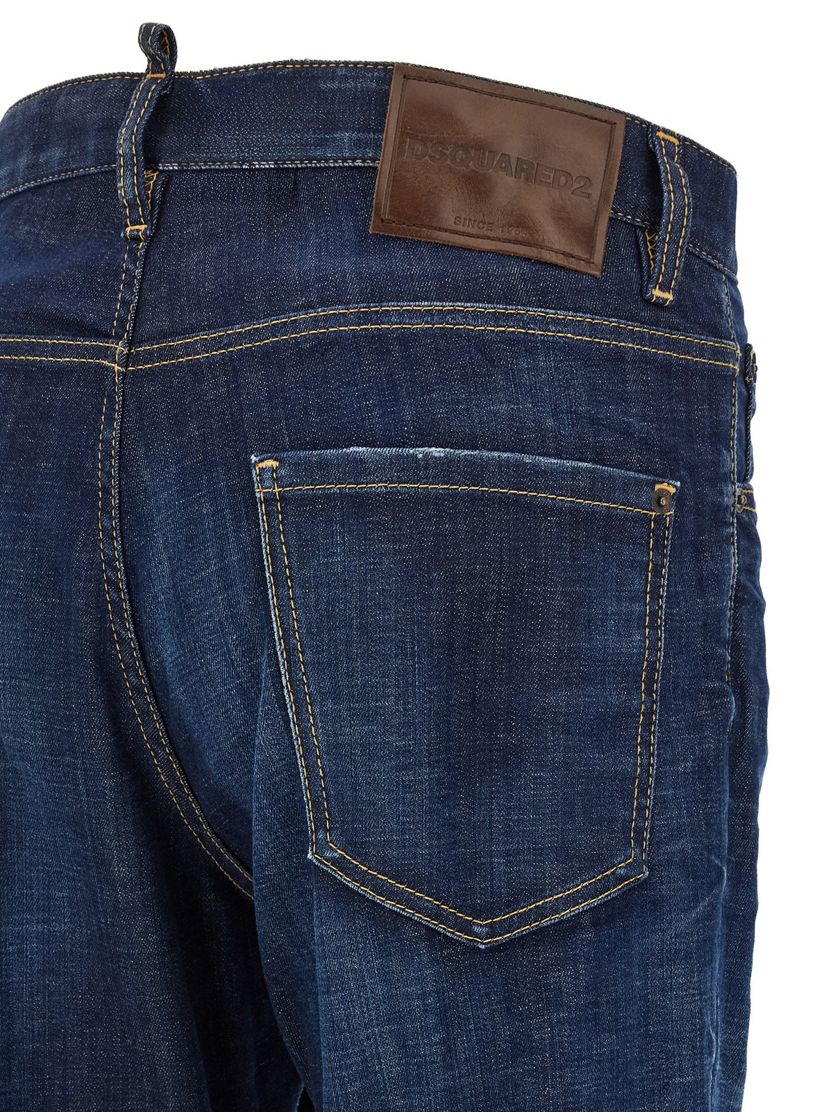 Jeans Dsquared² dritti in cotone blu
