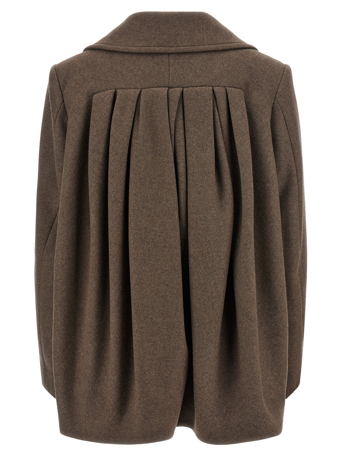 Cappotto marrone in lana Dries Van Noten