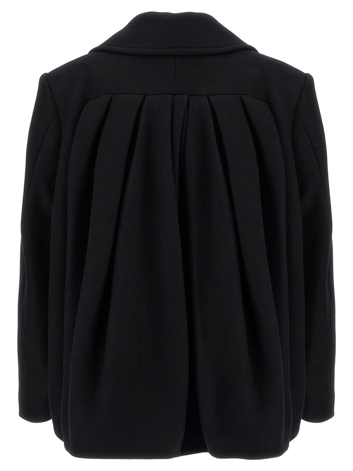 Cappotto nero in lana Dries Van Noten