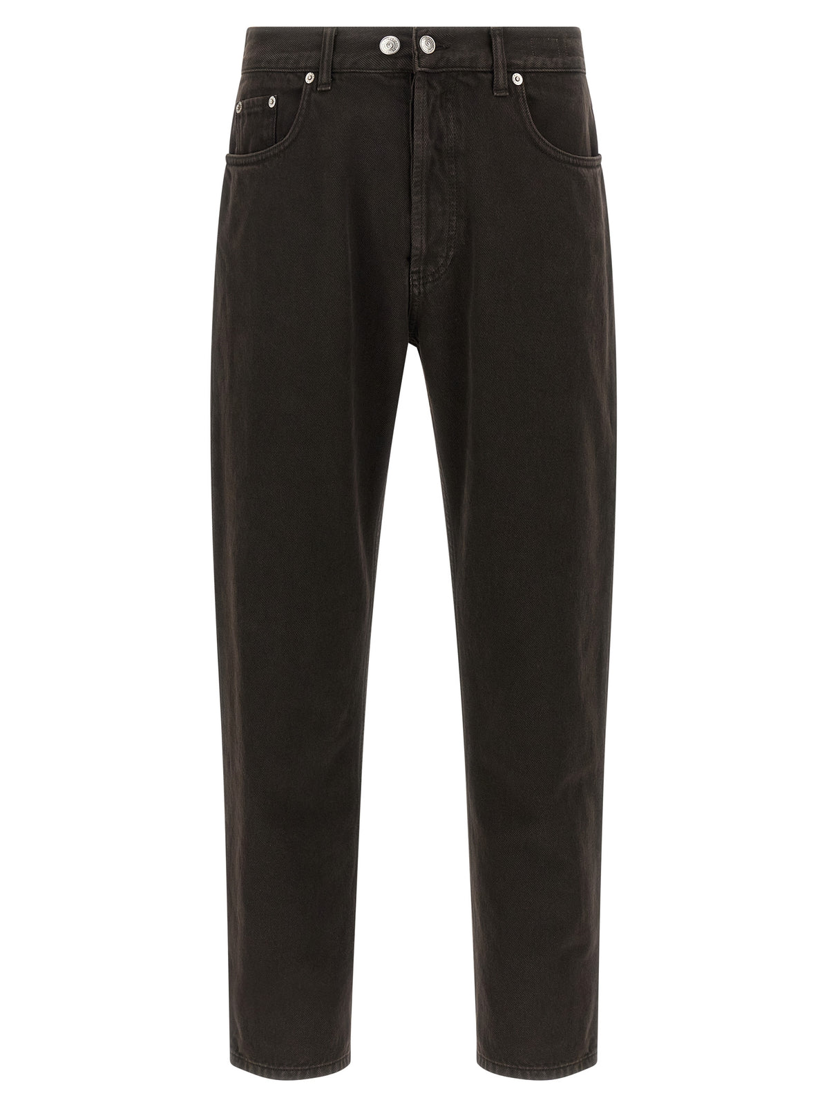 Jeans tapered in cotone nero Department 5