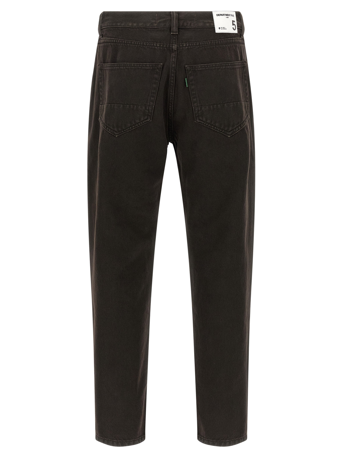 Jeans tapered in cotone nero Department 5