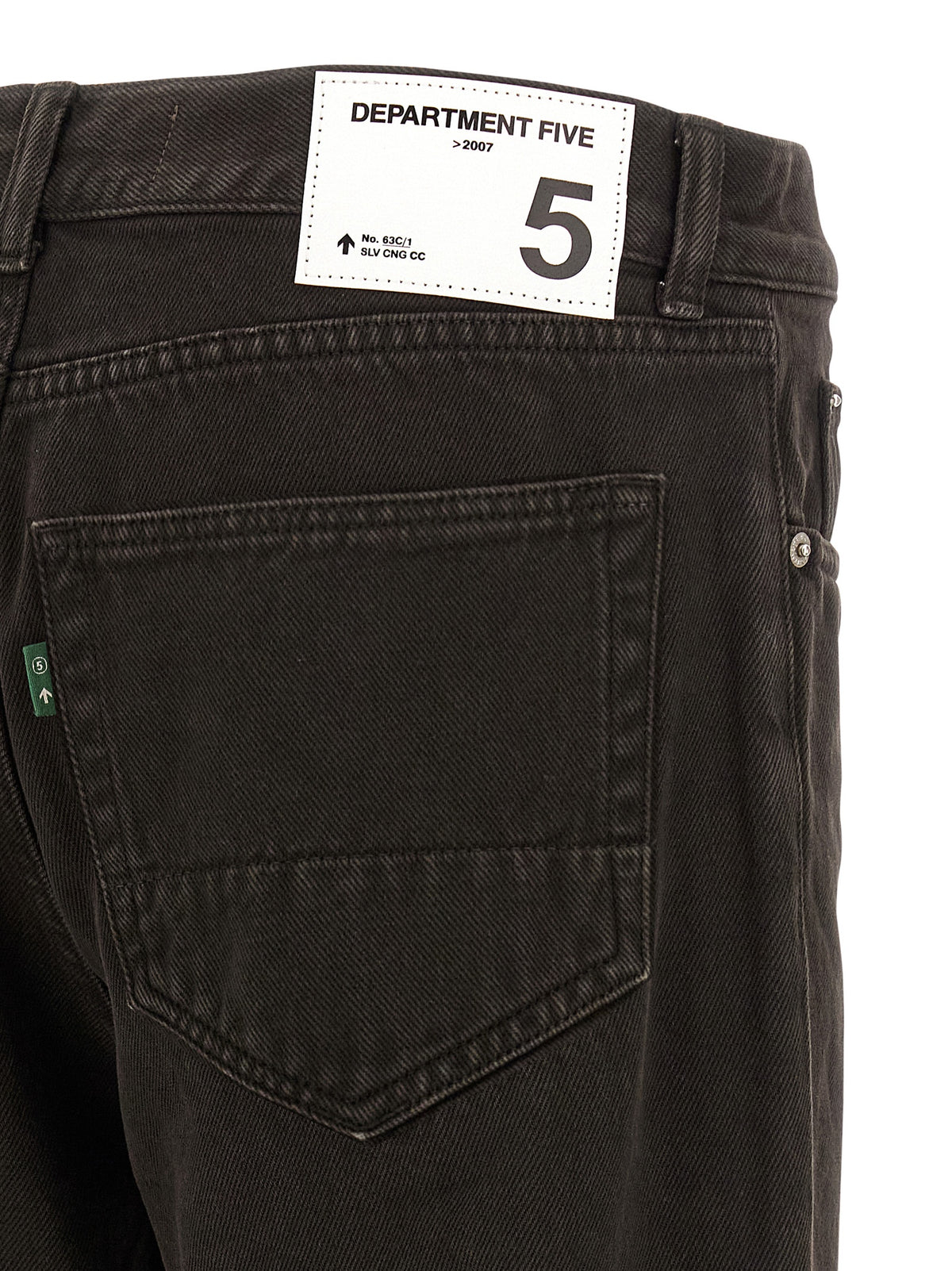Jeans tapered in cotone nero Department 5