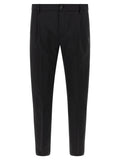 Pantaloni cropped neri in lana vergine Department 5