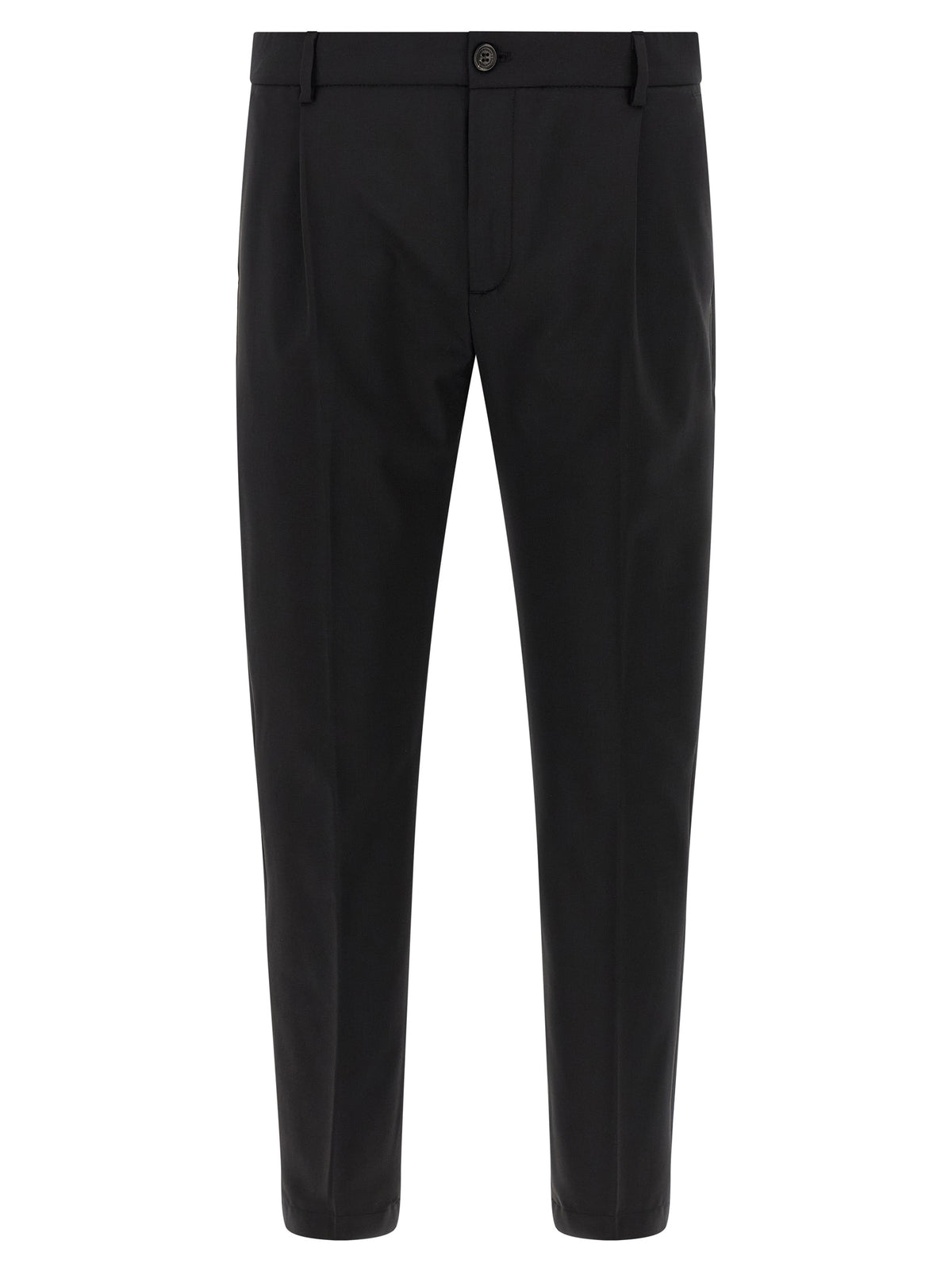 Pantaloni cropped neri in lana vergine Department 5