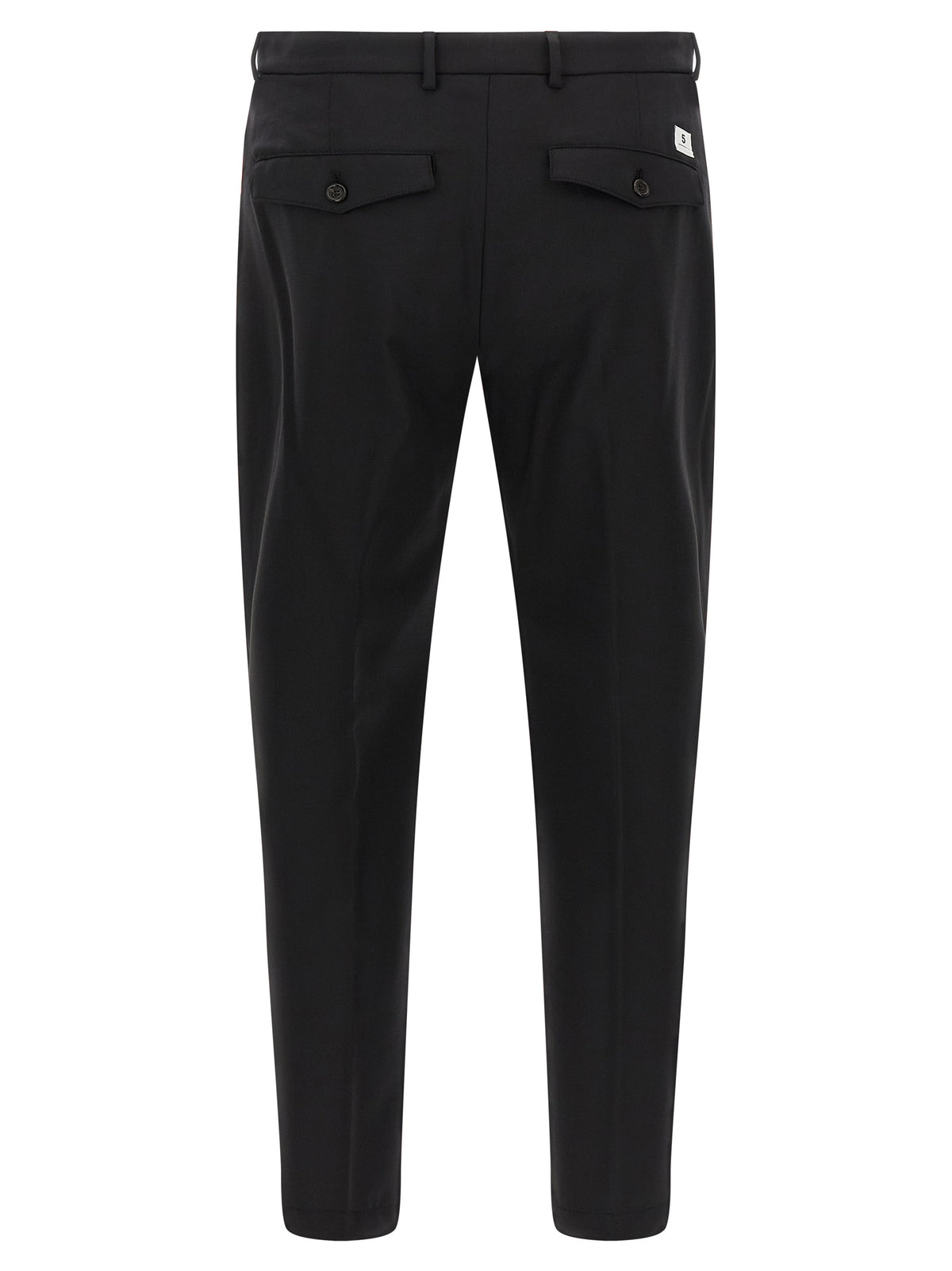 Pantaloni cropped neri in lana vergine Department 5
