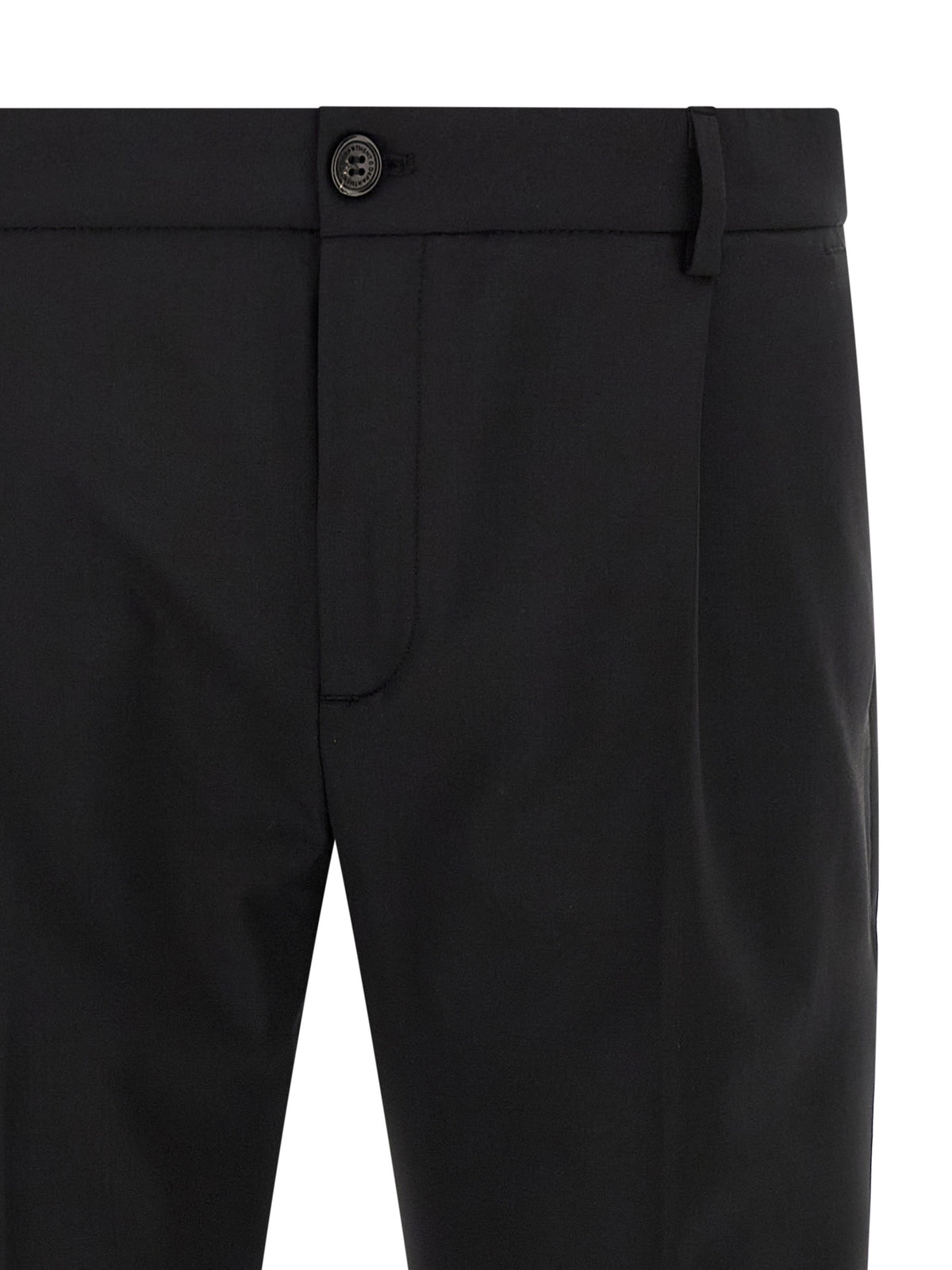 Pantaloni cropped neri in lana vergine Department 5