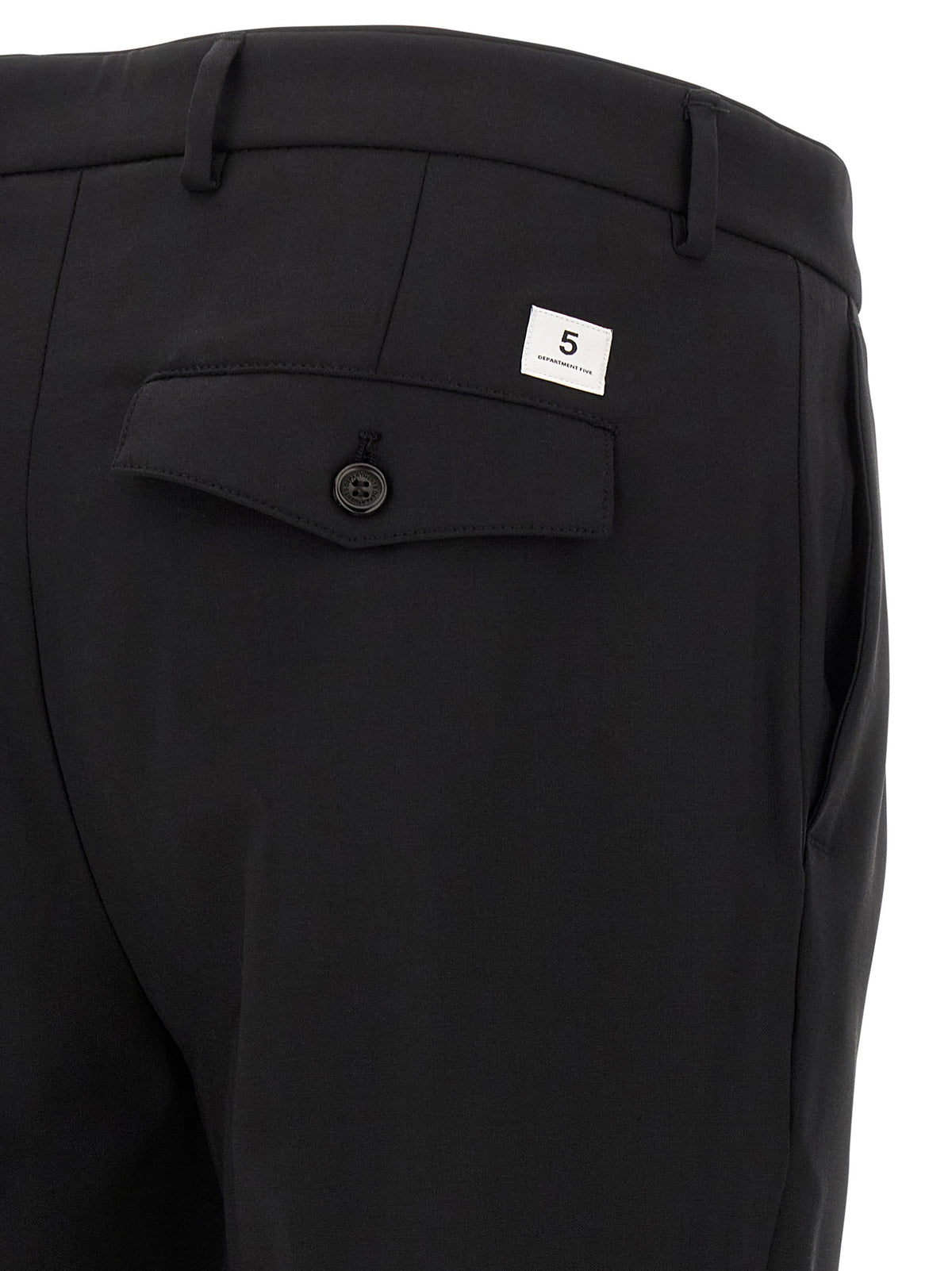 Pantaloni cropped neri in lana vergine Department 5